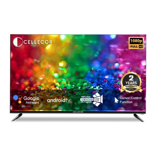 Cellecor E-40P 100 cm (40 inch) Full HD LED Smart Android TV with Voice Remote | Play Store