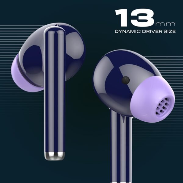 Cellecor Bropods CB11 Waterproof Earbuds with 45 Hours Playtime| 5.1v Bluetooth | Auto Pairing | 13 mm Driver | Voice Assistant | ENC (Blue)
