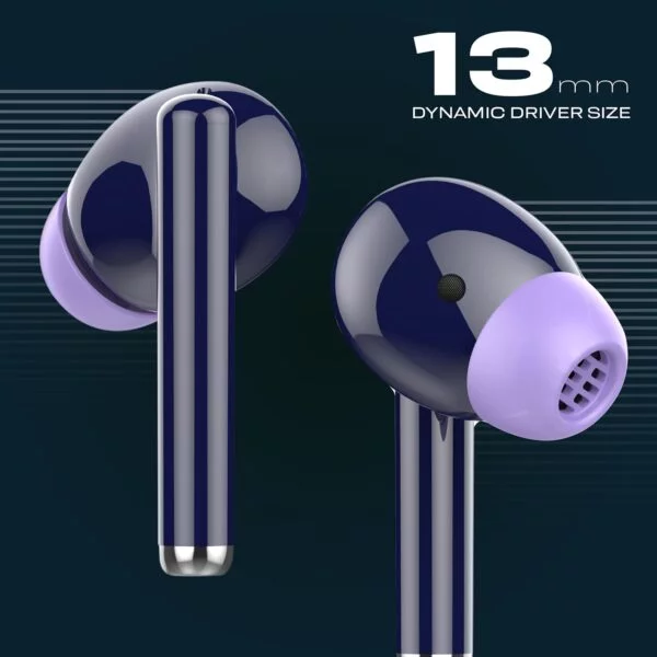 Cellecor Bropods CB11 Waterproof Earbuds with 45 Hours Playtime| 5.1v Bluetooth | Auto Pairing | 13 mm Driver | Voice Assistant | ENC (Blue)