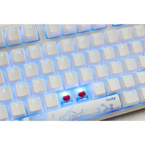Ducky One 2 TKL Cherry Red RGB Gaming Keyboard White