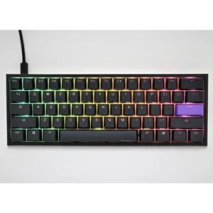 Ducky One 2 Mini Cherry Silent Red Gaming Keyboard Black