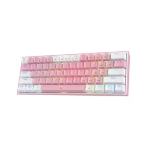 Redragon K617 FIZZ 60% Wired RGB Gaming Keyboard Pink & White