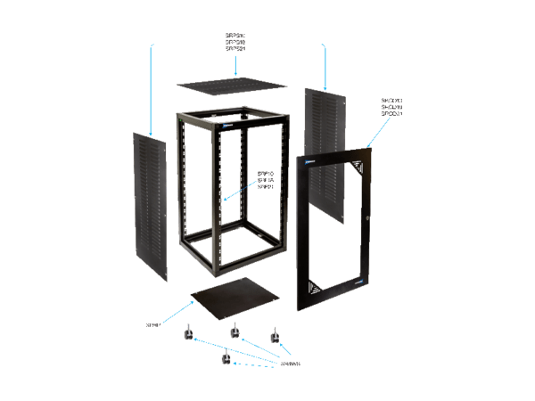 Australian Monitor SRBP Speedrack Bottom panel Includes fixings