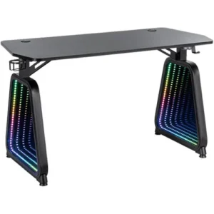 Twisted Minds RGB INFINITY Glass Legs Gaming Desk