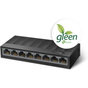 TP-Link LS1008G - LiteWave 8-Port Gigabit Desktop Switch PORT: 8× Gigabit RJ45 Ports