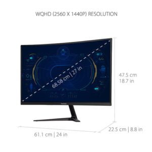 ViewSonic VX2718-2KPC-MHD 27" 16:9 Curved VA Gaming Monitor