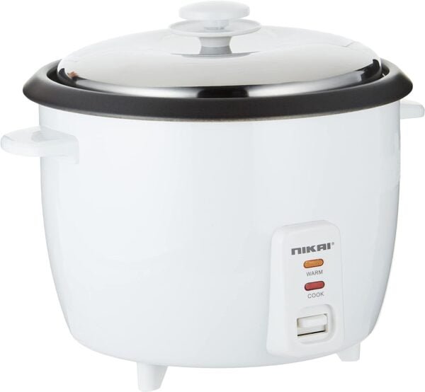 Nikai NR672N1 1.8L Rice Cooker with Steamer, Teflon-Coated Pot