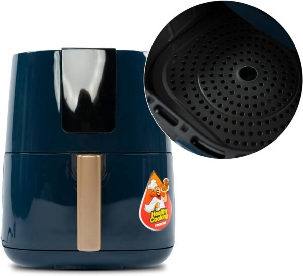 Nikai NAF588D Air Fryer, 1250 W, 4 Liter, Digital, Navy Blue