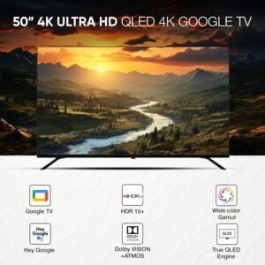 Nikai NPROG50QLED 50 Inch 4K QLED Ultra HD Smart Google TV
