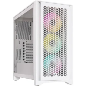 CORSAIR ICUE 4000D RGB Airflow Mid-Tower ATX Case White