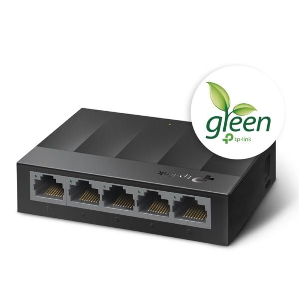 TP-Link LS1005G - LiteWave 5-Port Gigabit Desktop Switch PORT: 5× Gigabit RJ45 Ports