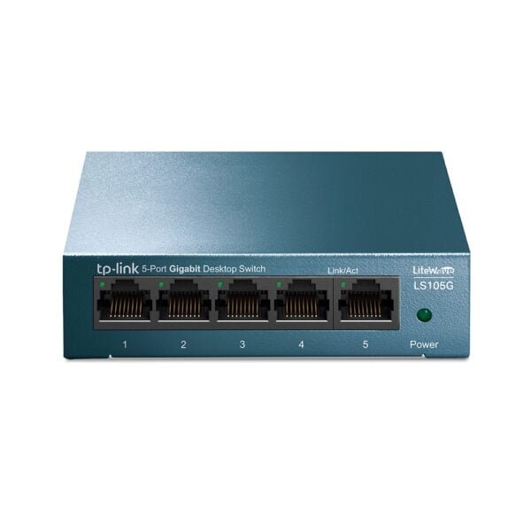 TP-Link LS105G - LiteWave 5-Port Gigabit Desktop Switch PORT: 5× Gigabit RJ45 Ports