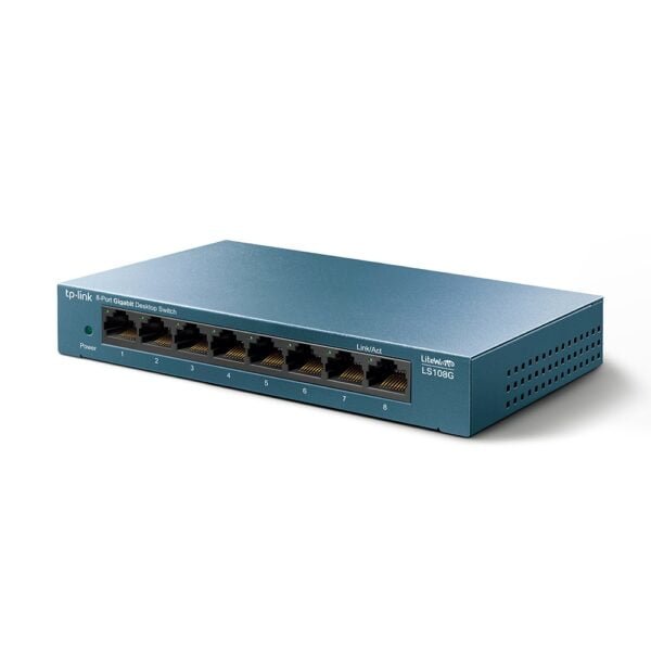 TP-Link LS108G - LiteWave 8-Port Gigabit Desktop Switch PORT: 8× Gigabit RJ45 Ports