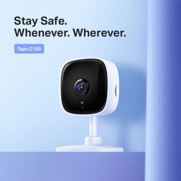 TP-Link Tapo C100 - Home Security Wi-Fi Camera SPEC: 1080p, 2.4 GHz