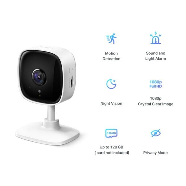 TP-Link Tapo C100 - Home Security Wi-Fi Camera SPEC: 1080p, 2.4 GHz