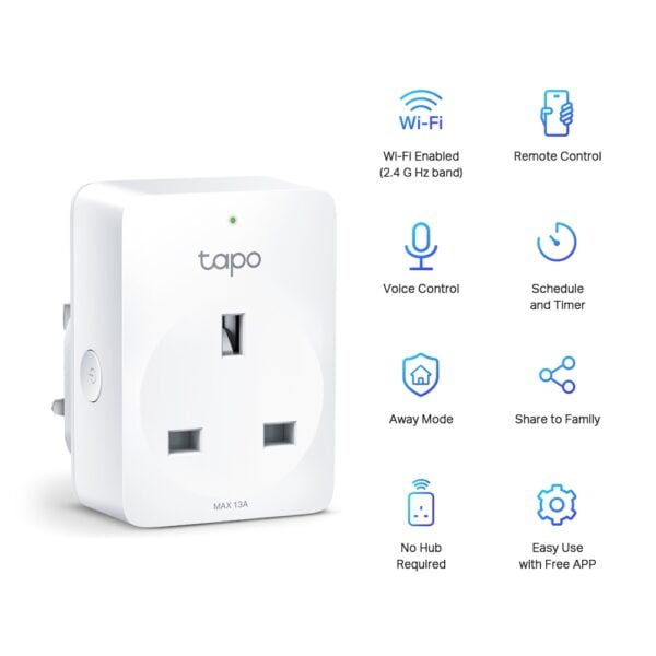 TP-Link Tapo P100(1-pack) - Mini Smart Wi-Fi Socket