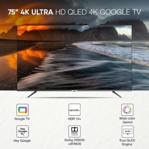 Nikai NPROG75QLED 75" QLED SMART 4K LED TV