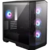 MSI MAG PANO M100R PZ Mid-Tower M-ATX Tempered Glass Gaming Case Black