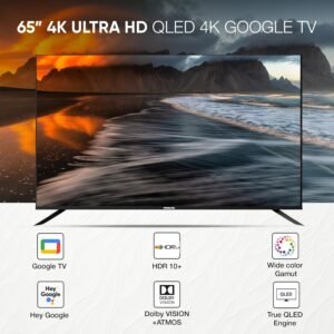 Nikai NPROG65QLED 65 Inch 4K QLED Ultra HD Smart Google TV