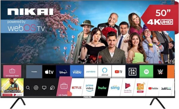 Nikai NIK50MEU4STN 50 Inch UHD LED WebOS Smart Tv Platinum Series