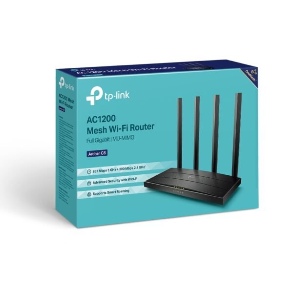 TP-LINK AC1200 Wireless MU-MIMO Gigabit Router (Archer C6)