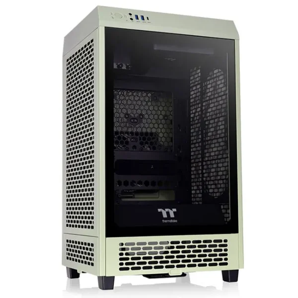 Thermaltake The Tower 200 Mini-Tower Mini-ITX Gaming Case Matcha Green