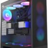 NZXT H5 Flow RGB Compact ATX Mid-Tower Airflow White Gaming Case