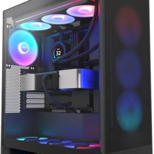 NZXT H7 Flow RGB Mid-Tower ATX Gaming Case Black