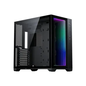 MagniumGear NEO Qube 2 RGB Digital Infinity Mirror ATX Mid-Tower Gaming Case Black