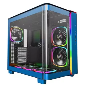 Montech KING 95 PRO Dual-Chamber ATX Mid-Tower Gaming Case Blue