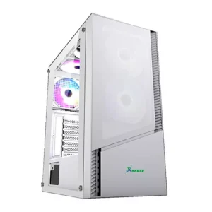 XANDER Velox ATX Tempered Glass Gaming Case White