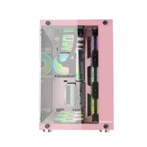 WJ Coolman ROBIN II ATX Gaming Case With 7 ARGB Fans PINK