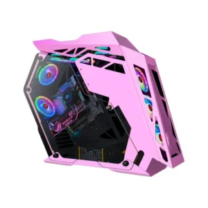 WJ Coolman Star Plus Special Edition 8 ARGB Fans ATX Gaming Case Pink