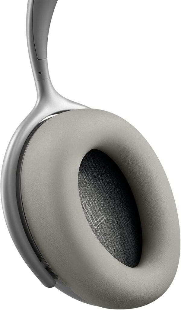 KEF Mu7 Small Noise Cancelling Wireless Headphones (Silver Grey)