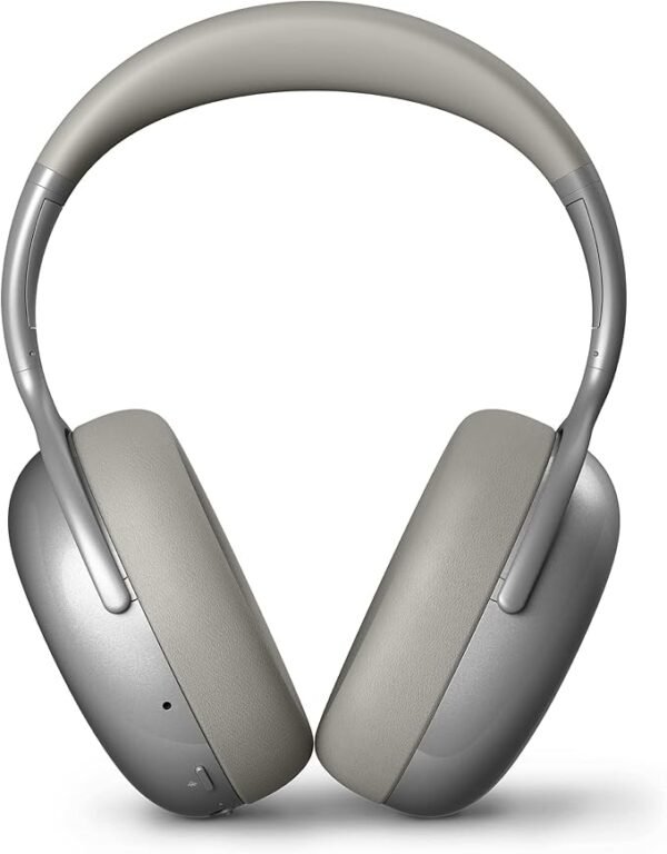 KEF Mu7 Small Noise Cancelling Wireless Headphones (Silver Grey)