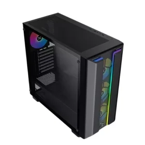 XIGMATEK Gaming Y Pro Dual ARGB LED Strip EATX Gaming Case Black