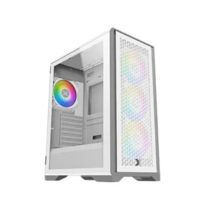 Xigmatek LUX S Arctic Tempered Glass Mid-Tower ATX Gaming Case White