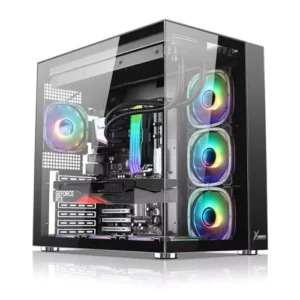 XANDER Velox Pro ARGB ATX Tempered Glass Gaming Case Black