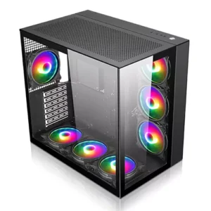 XANDER Neptune ATX Tempered Glass Gaming Case Black