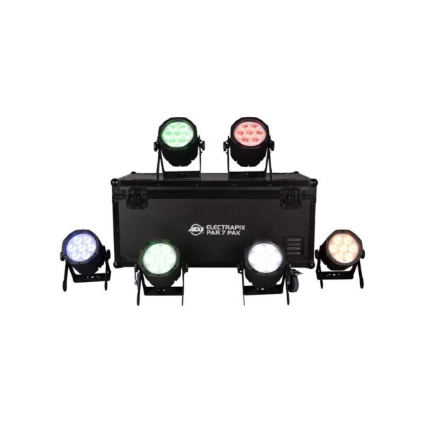 ADJ ElectraPix Par 7 Pak 6x RGBAL+UV LED Fixtures