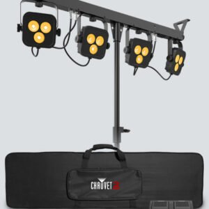 CHAUVET DJ 4Bar LT Quad BT Wash Lighting System with Tripod, Carry Bag, and Footswitch