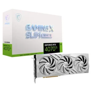 MSI GeForce RTX 4070 Ti GAMING X SLIM 12G GDDR6X 192-Bit Video Card White