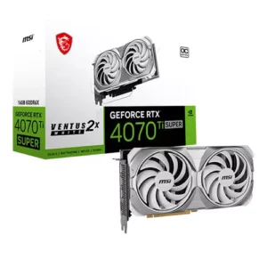 MSI GeForce RTX 4070 Ti Super Ventus 2X OC 16GB Video Card White