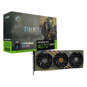 Msi GeForce RTX 4070 Ti SUPER 16GB GAMING SLIM STALKER 2 EDITION Graphic Card DLSS 3