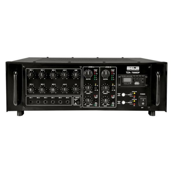 AHUJA TZA-7000DP 700 WATTS with Built-in Digital Player 2 ZONE PA MIXER AMPLIFIER