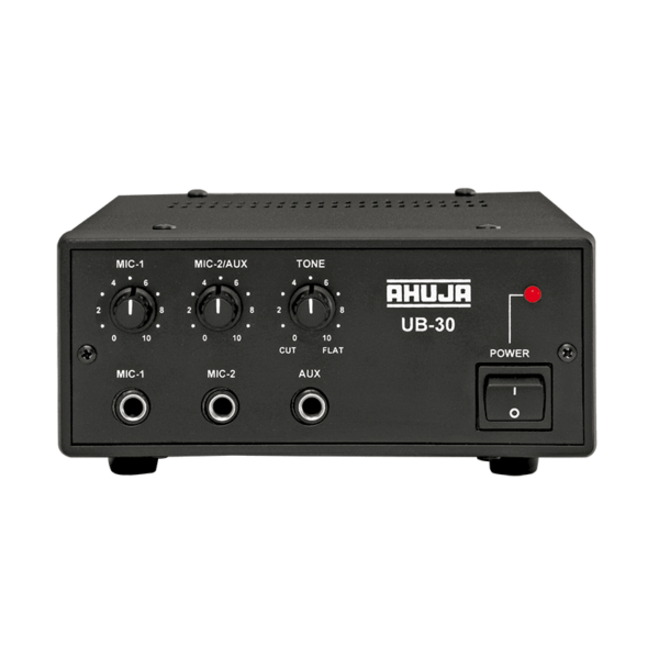 Ahuja UB30 2-Microphone & 1-Aux Input PA Amplifier