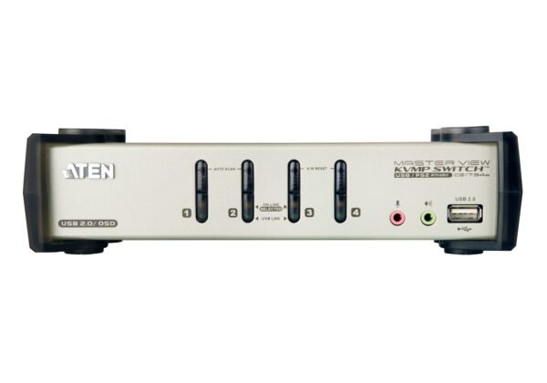 Aten CS1734B-AT-E 4-Port PS/2-USB VGA/Audio KVMP Switch with OSD