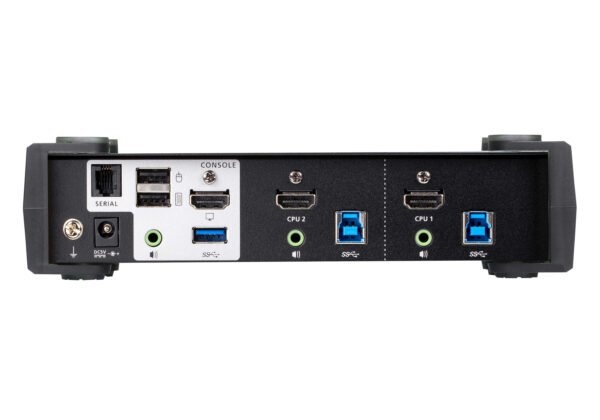 Aten CS1822-AT-E 2-Port USB 3.0 4K HDMI KVMP Switch with Audio Mixer Mode