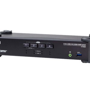 Aten CS1824-AT-E 4-Port USB 3.0 4K HDMI KVMP Switch with Audio Mixer Mode