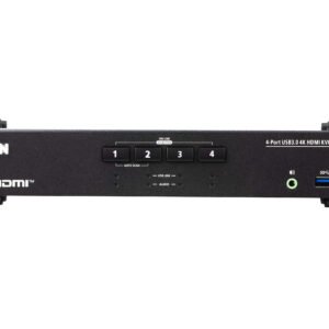 Aten CS1824-AT-E 4-Port USB 3.0 4K HDMI KVMP Switch with Audio Mixer Mode